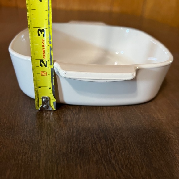 CORNING WARE CORELLE A-1-B 1 Liter Symphony Blue & Pink Flowers Square Casserole - Picture 13 of 14